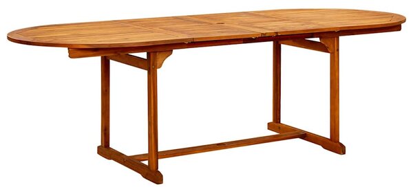 9dílný zahradní jídelní set masivní akáciové dřevo 160-240 cm 3079640