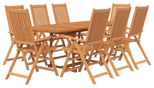 9dílný zahradní jídelní set masivní akáciové dřevo 160-240 cm 3079640