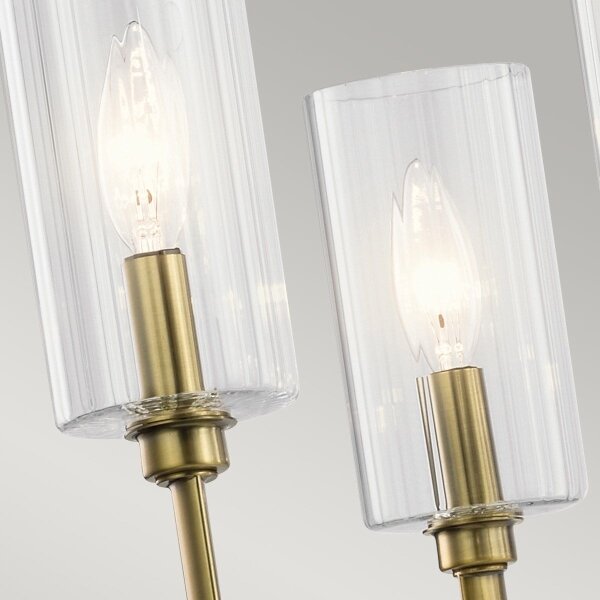 Quintiesse QN-KIMROSE6-BNB - Lustr na tyči KIMROSE 6xE14/40W/230V zlatá