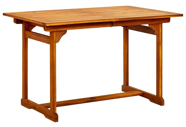 5dílný zahradní jídelní set masivní akáciové dřevo 120-170 cm 3079645