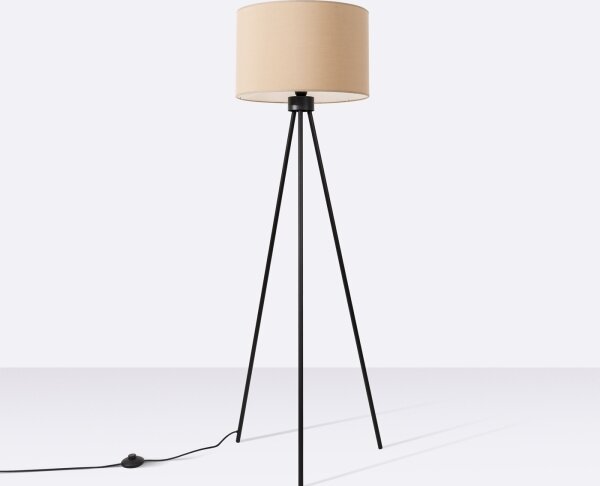 Sollux SL.1853 - Stojací lampa NEVIA 1xE27/15W/230V taupe