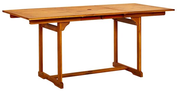 5dílný zahradní jídelní set masivní akáciové dřevo 120-170 cm 3079645