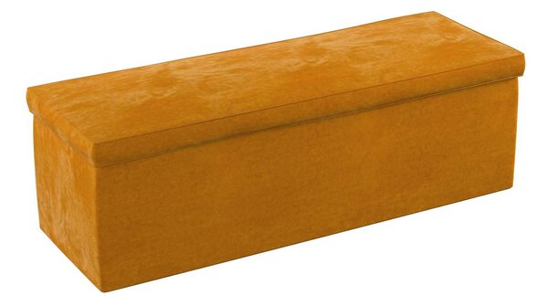 Yellow Tipi Čalouněný úložný sedací box, miláček, 90 × 40 × 40 cm, Posh Velvet, 704-23