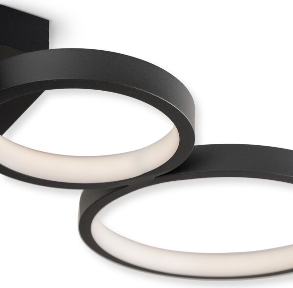 Brilagi - LED Stmívatelné stropní svítidlo RINGO LED/34W/230V černá + DO