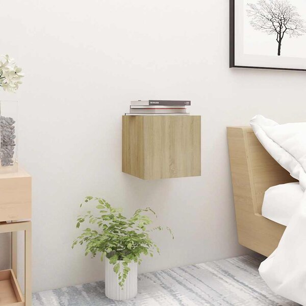 Noční stolky 2 ks dub sonoma 30,5 x 30 x 30 cm kompozitní dřevo 3079716
