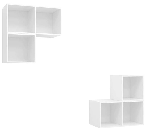 VidaXL TV skříňky 4 ks bílé dřevotříska 3079763