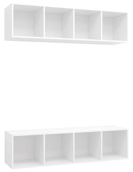 Nástěnné TV skříňky 2 ks bílé kompozitní dřevo 3079781
