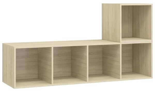 2dílný set TV skříněk dub sonoma dřevotříska 3079802