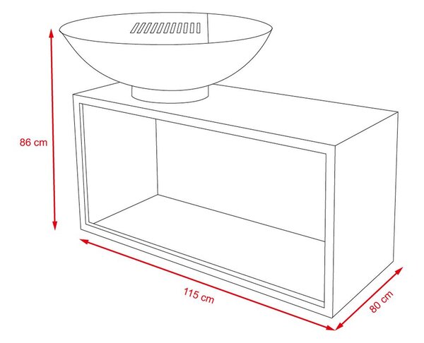 Zahradní gril Plancha Buschbeck GIANT