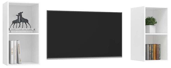 Nástěnné TV skříňky 2 ks bílé kompozitní dřevo 3079844