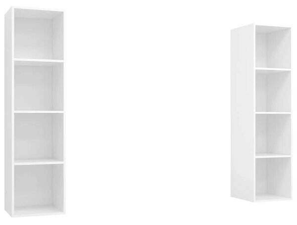 Nástěnné TV skříňky 2 ks bílé kompozitní dřevo 3079862