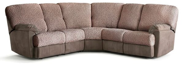 Bielastické potahy MODULO oříškové sedák S (40-59 cm x 50-80 cm)