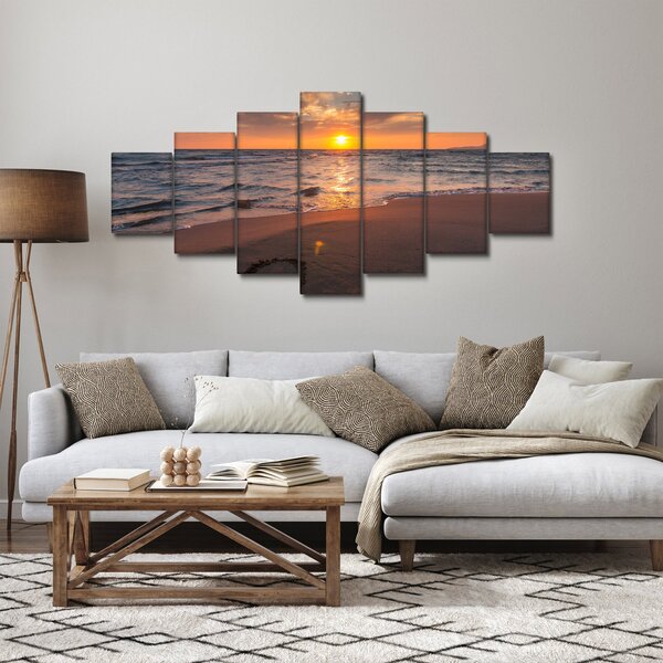 Obraz srdce v písku (210x100 cm)