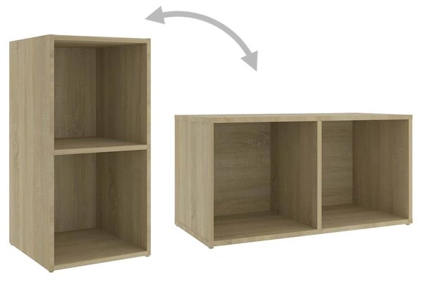 TV skříňky 2 ks dub sonoma 72 x 35 x 36,5 cm kompozitní dřevo 3079946