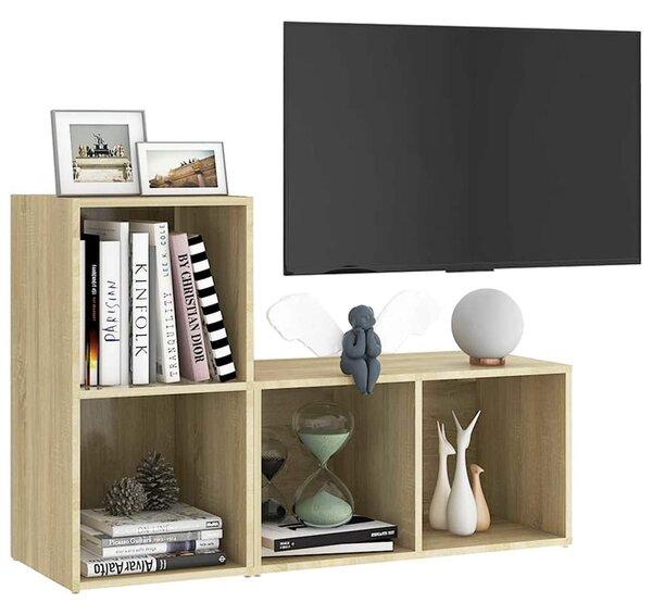 TV skříňky 2 ks dub sonoma 72 x 35 x 36,5 cm kompozitní dřevo 3079946