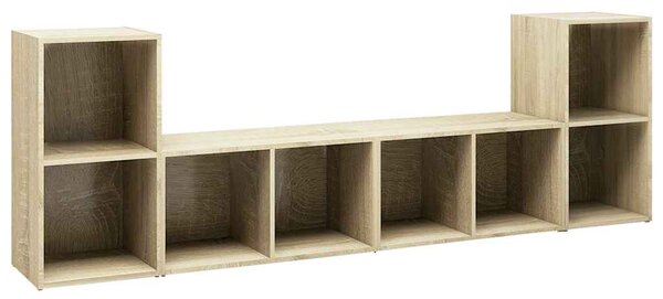 TV skříňky 4 ks dub sonoma 72 x 35 x 36,5 cm kompozitní dřevo 3079973