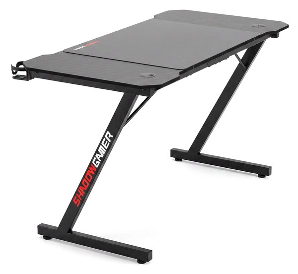 Herní stůl GAMER 1.0 – 140 cm, s podložkou pod myš