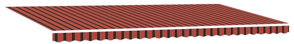Stahovací markýza Oranžová a hnědá 600 × 300 cm 3081615