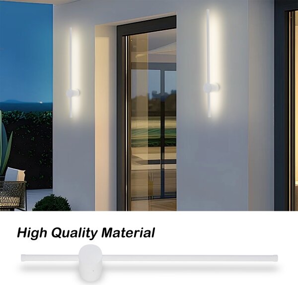 Brilagi - LED Venk. nást. svít. AURA LED/12W/230V 3000K IP54 65 cm bílá CRI 90