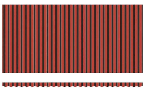 Stahovací markýza Oranžová a hnědá 600 × 300 cm 3081615