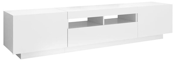 TV skříňka s LED osvětlením bílá 180 x 35 x 40 cm 3081897