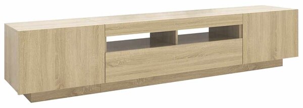 TV skříňka s LED osvětlením dub sonoma 200 x 35 x 40 cm 3081909