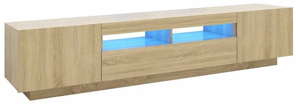 TV skříňka s LED osvětlením dub sonoma 200 x 35 x 40 cm 3081909