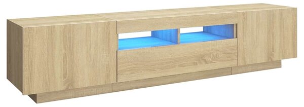 TV skříňka s LED osvětlením dub sonoma 180 x 35 x 40 cm 3081900