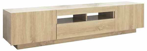TV skříňka s LED osvětlením dub sonoma 180 x 35 x 40 cm 3081900