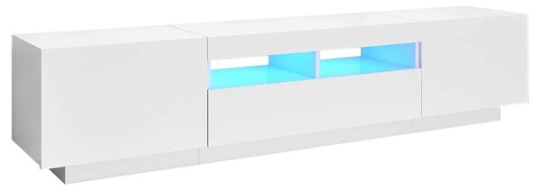 TV skříňka s LED osvětlením bílá 180 x 35 x 40 cm 3081897