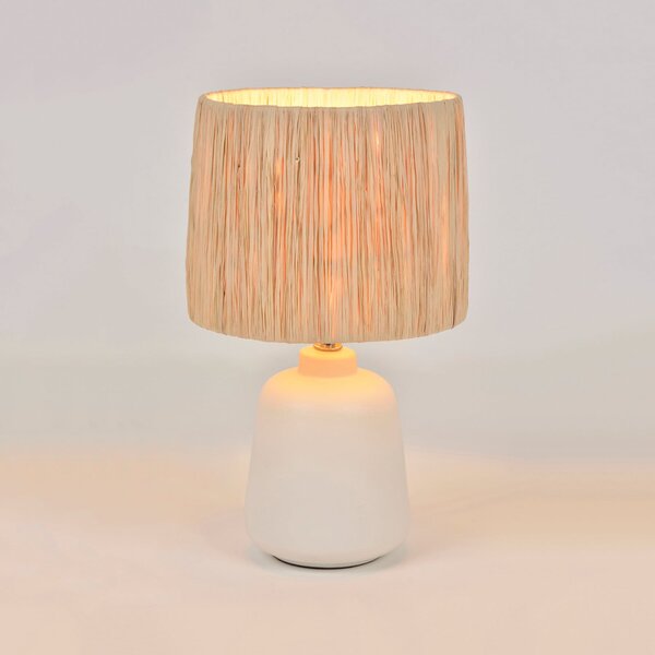 Stolní lampa COREP, Paros, Bílá, Obývací pokoj, Keramika