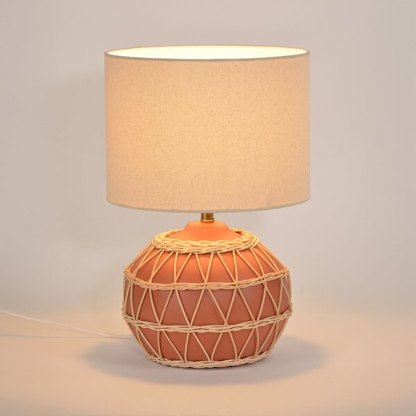 Stolní lampa COREP, Cyclades, Béžová, Obývací pokoj, Keramika