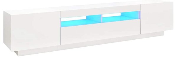 TV skříňka s LED osvětlením bílá 200 x 35 x 40 cm 3081906