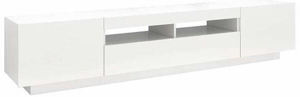 TV skříňka s LED osvětlením bílá 200 x 35 x 40 cm 3081906