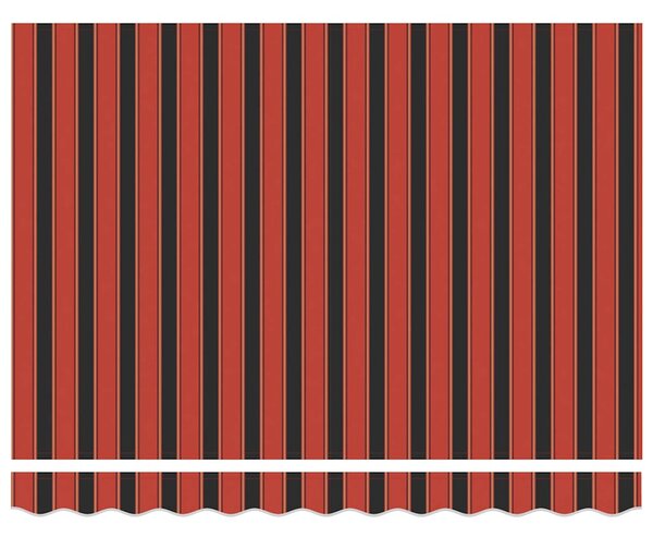 Stahovací markýza Oranžová a hnědá 350 x 250 cm 3081631