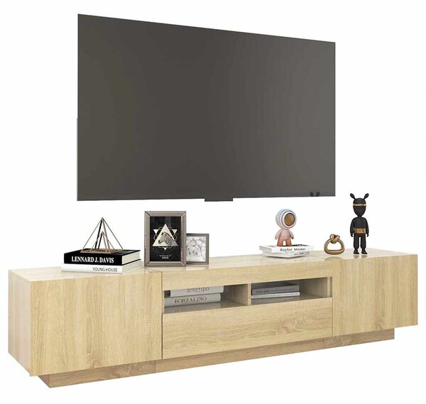TV skříňka s LED osvětlením dub sonoma 180 x 35 x 40 cm 3081900