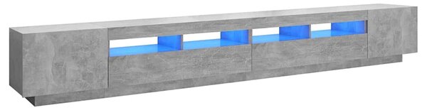 TV skříňka s LED osvětlením betonově šedá 300 x 35 x 40 cm 3081928