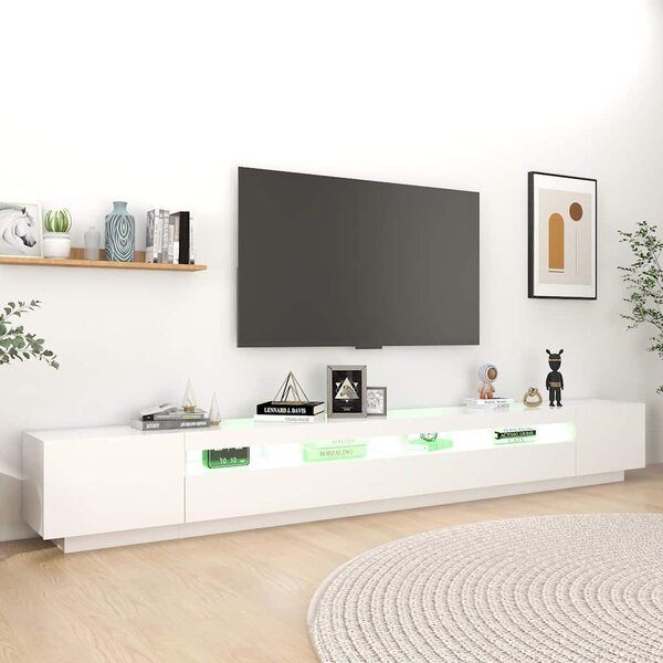 TV skříňka s LED osvětlením bílá 300 x 35 x 40 cm 3081924