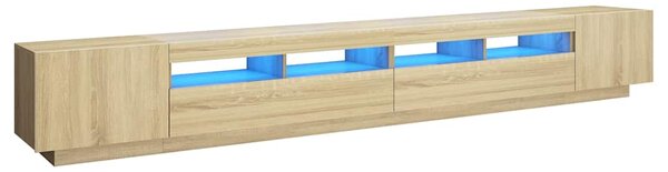 TV skříňka s LED osvětlením dub sonoma 300 x 35 x 40 cm 3081927