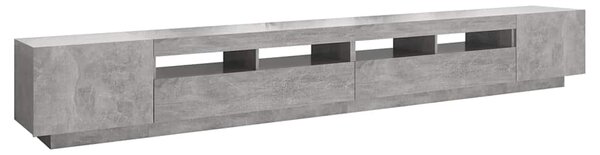 TV skříňka s LED osvětlením betonově šedá 300 x 35 x 40 cm 3081928