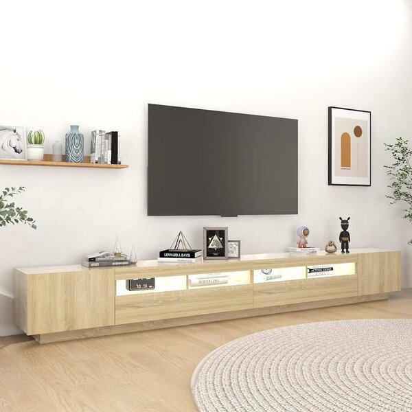 TV skříňka s LED osvětlením dub sonoma 300 x 35 x 40 cm 3081927