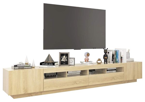 TV skříňka s LED osvětlením dub sonoma 260 x 35 x 40 cm 3081918