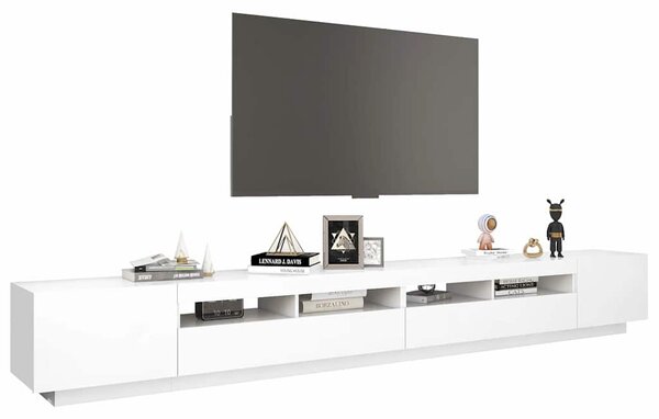 TV skříňka s LED osvětlením bílá 300 x 35 x 40 cm 3081924