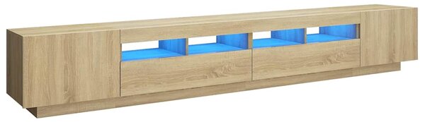 TV skříňka s LED osvětlením dub sonoma 260 x 35 x 40 cm 3081918