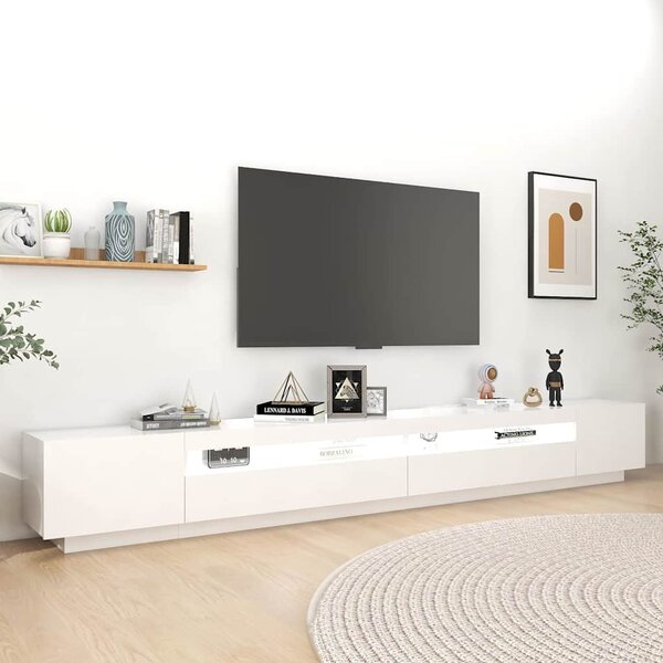 TV skříňka s LED osvětlením bílá 300 x 35 x 40 cm 3081924