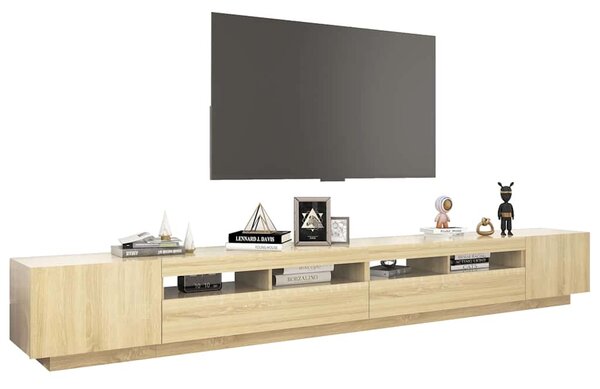TV skříňka s LED osvětlením dub sonoma 300 x 35 x 40 cm 3081927