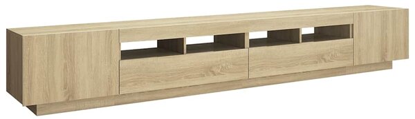 TV skříňka s LED osvětlením dub sonoma 260 x 35 x 40 cm 3081918