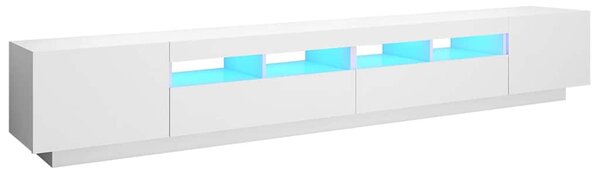 TV skříňka s LED osvětlením bílá 260 x 35 x 40 cm 3081915