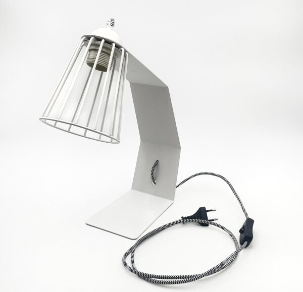Stolní lampa NANDO 1xE27/15W/230V bílá