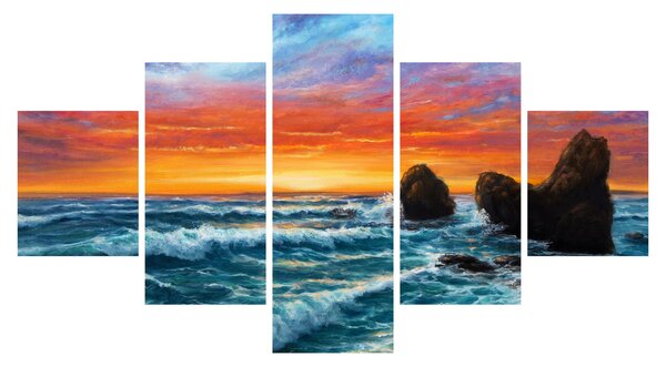 Obraz - Západ slunce (125x70 cm)